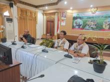zoom meeting DISTPH dan BNPB terkait banjir di Kalimantan Barat Tahun 2023